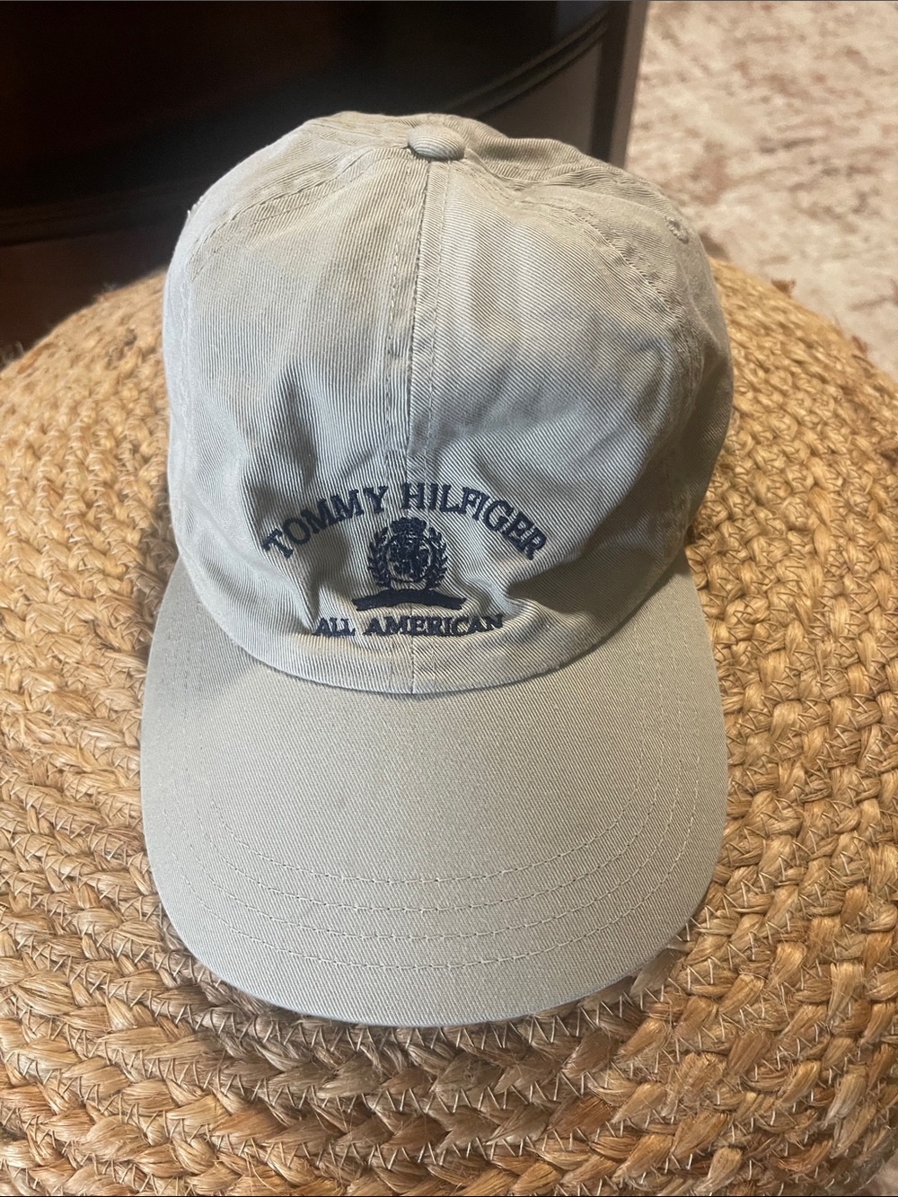 Tommy Hilfiger Beige 'All American' Crest Baseball Cap